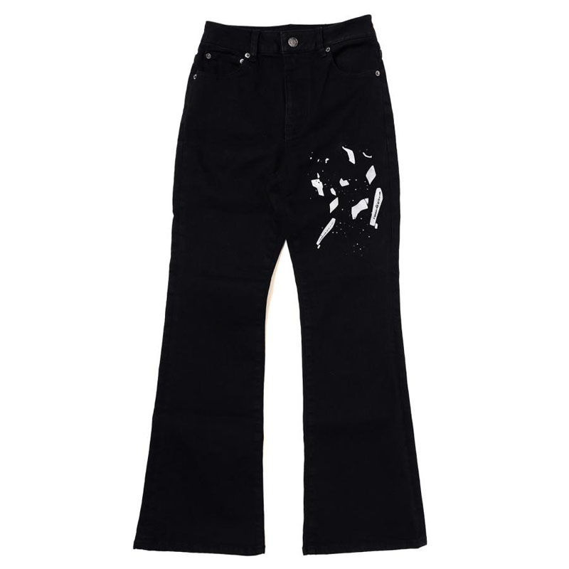 RADIO EVA A065 YAMIYO FLARE DENIM/BLACK