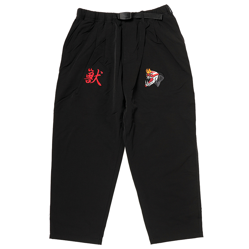 RADIO EVA A081 THE BEAST EMBROIDERY Tapered Pants/BLACK(M BLACK