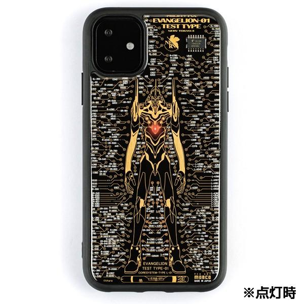 FLASH EVA01 基板アート iPhone11ケース/黒(電子技販)