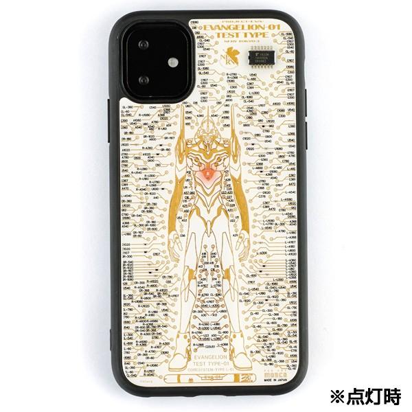FLASH EVA01 基板アート iPhone11ケース/白(電子技販)