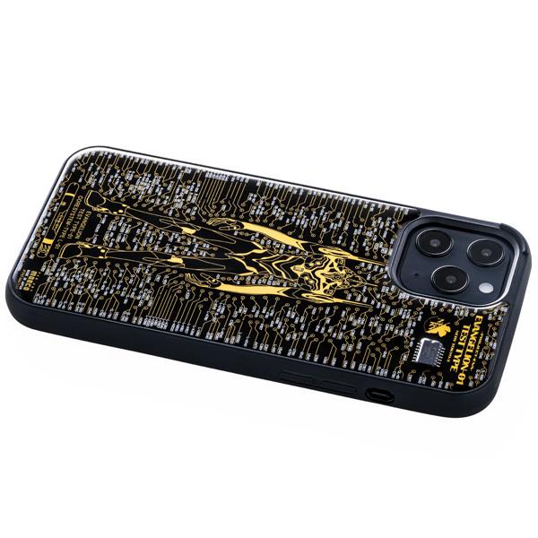 FLASH EVA01 基板アートiPhone 12Pro Maxケース/黒（電子技販）