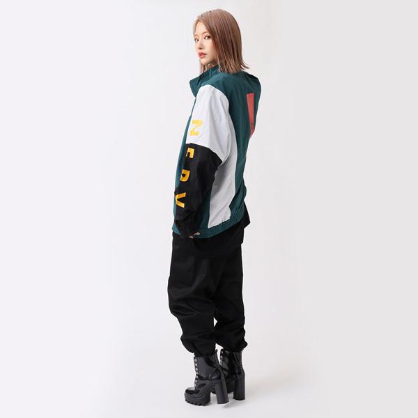 RADIO EVA 591 EVANGELION SWITCHING NYLON JACKET/グリーン×ブラック×ホワイト(02)