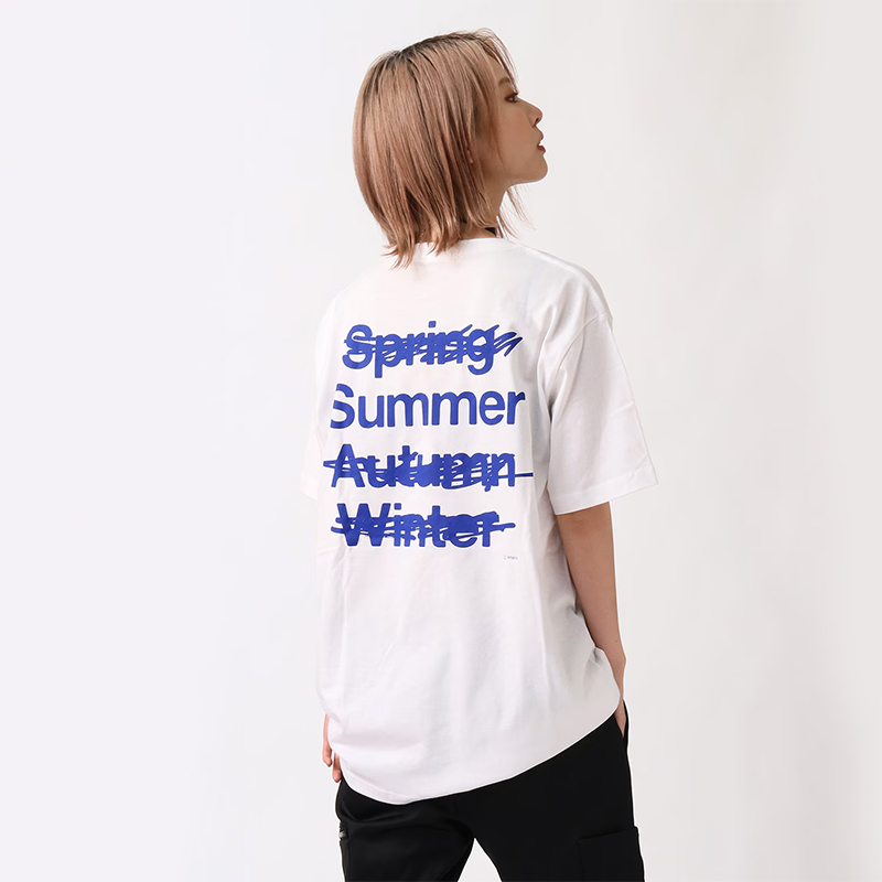 RADIO EVA 572 NEW ONLY SUMMER T-Shirt/WHITE×BLUE WHITE×BLUE M