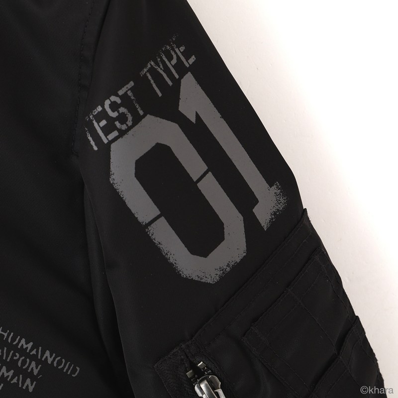 【RADIO EVA"THE 30"】C084 EVANGELION MA-1 REMODEL by AVIREX/BLACK(EVA-01) BLACK M
