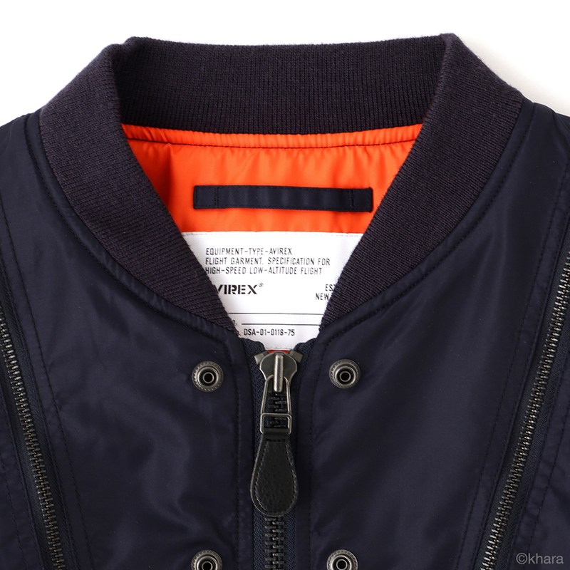 【RADIO EVA"THE 30"】C084 EVANGELION MA-1 REMODEL by AVIREX/NAVY(Mark.06) NAVY M