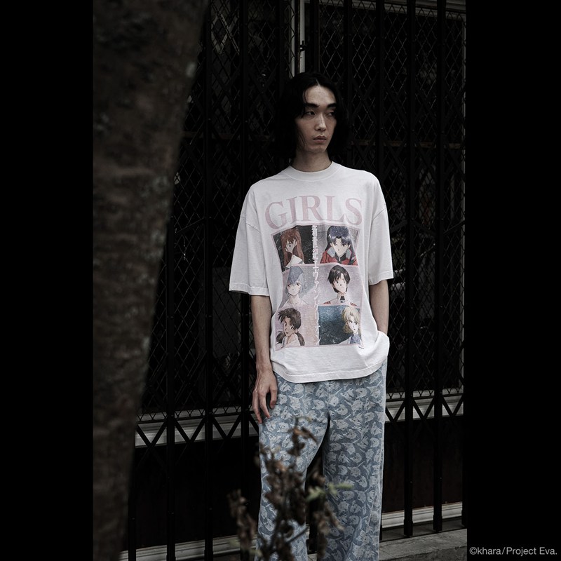 【EVANGELION:95】0104 T-Shirt/WHITE/L WHITE L
