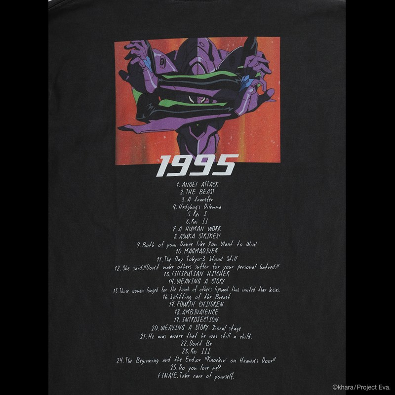 【EVANGELION:95】0112 Cutsew/BLACK BLACK L