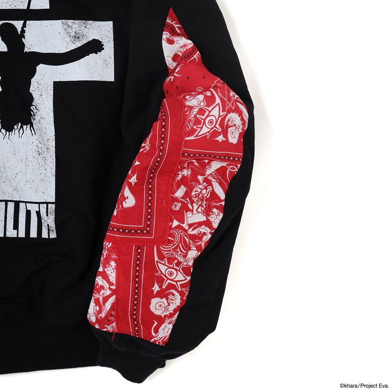 【EVANGELION:95】0119 MA-1 Jacket/BLACK BLACK XL