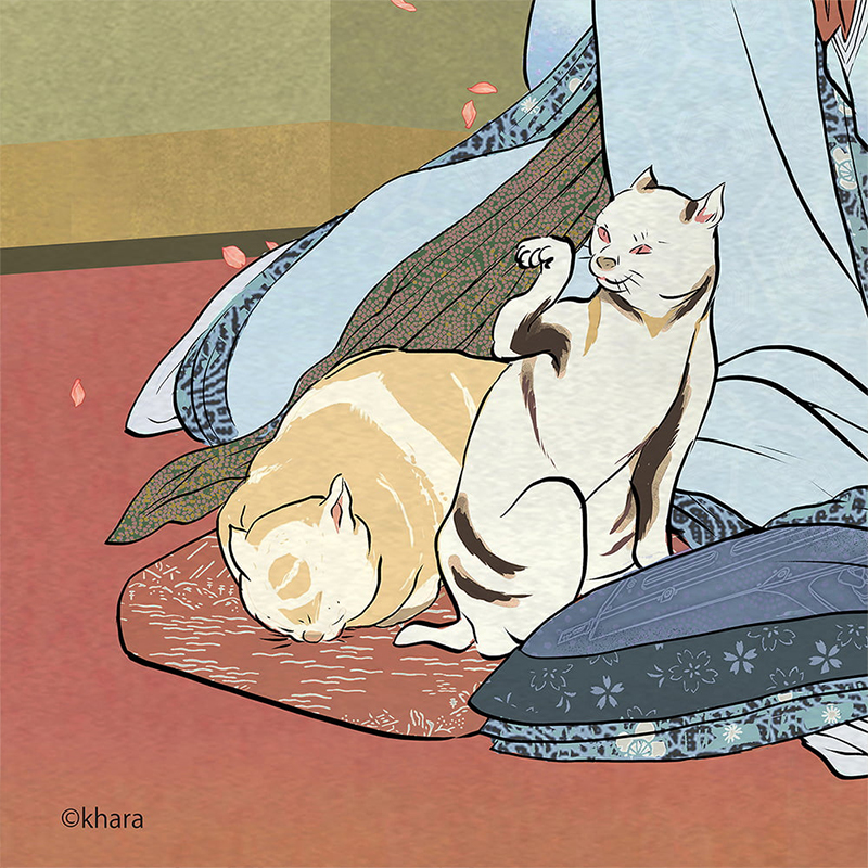 エヴァ浮世絵 箱根八里美人三画揃/レイ/共通マットカラー(版三)