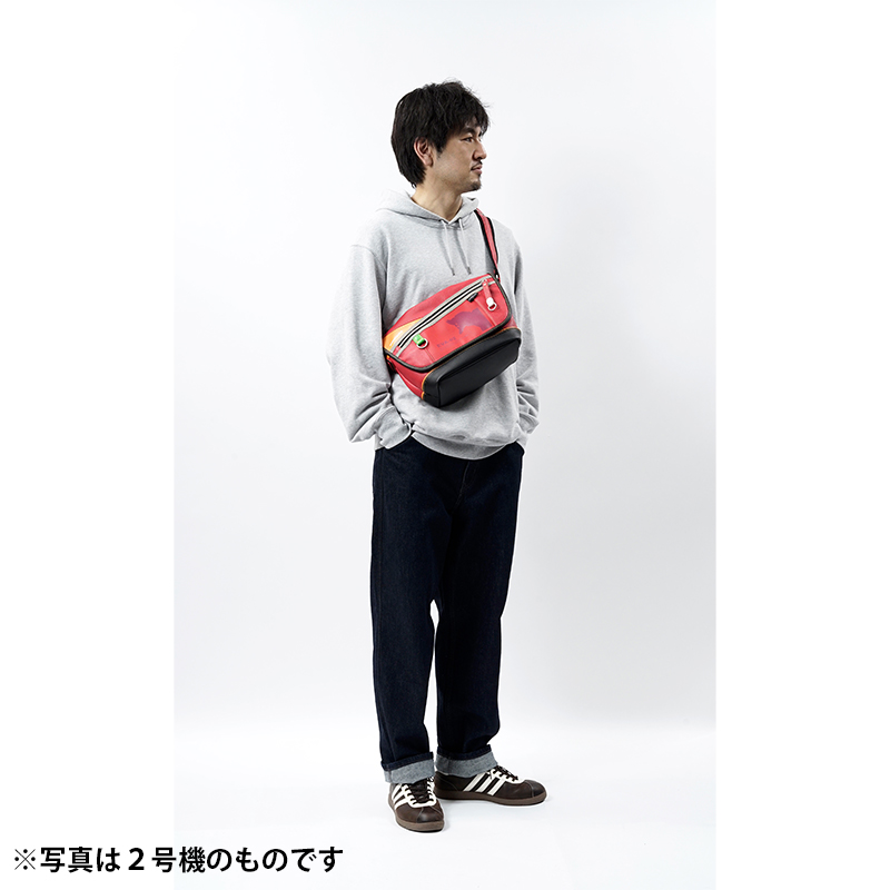 EVANGELION x MOUSTACHE】ポーチ付きフラップショルダー/8号機