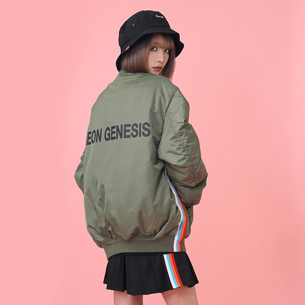 RADIO EVA A037 Rebuild of Evangelion MA-1 JACKET/OLIVE