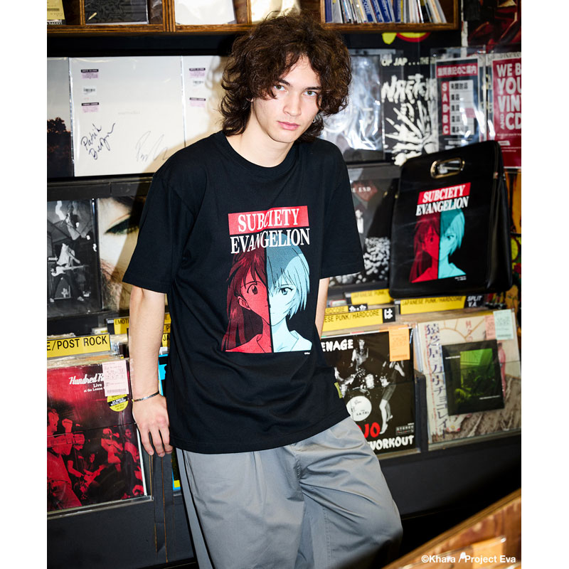 subciety supported RADIO EVA】DISC2 (ASUKA&REI)TEE(S BLACK
