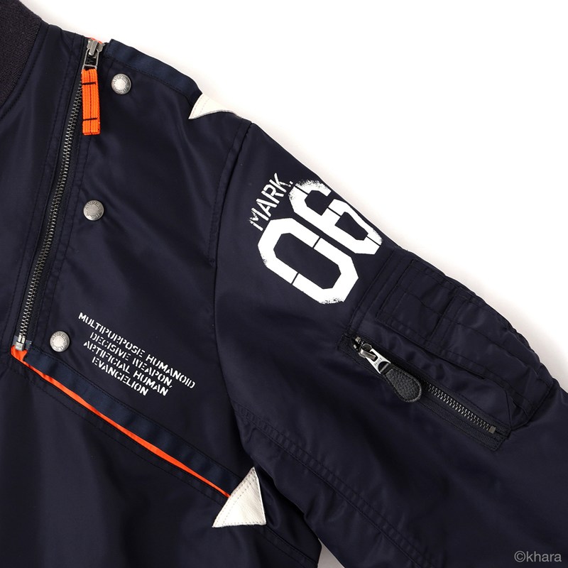 【RADIO EVA"THE 30"】C084 EVANGELION MA-1 REMODEL by AVIREX/NAVY(Mark.06) NAVY M