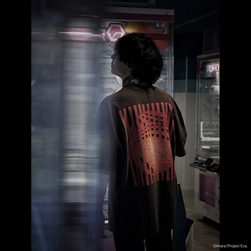 【EVANGELION:95】0075 T-Shirt/BLACK BLACK S