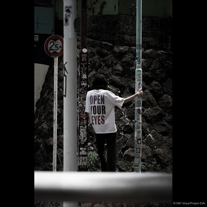 【EVANGELION:95】0107 T-Shirt/WHITE/L WHITE L