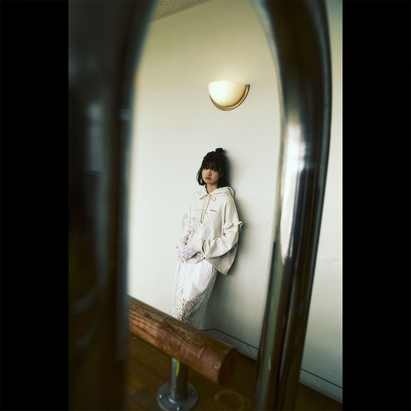 【RADIO EVA"THE 30"】C015 REI Print Hoodie by naokitomizuka/OATMEAL