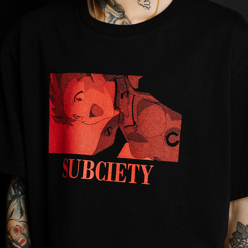 【RADIO EVA"THE 30"】C045 DISC11 (ASUKA)TEE by Subciety/BLACK BLACK S