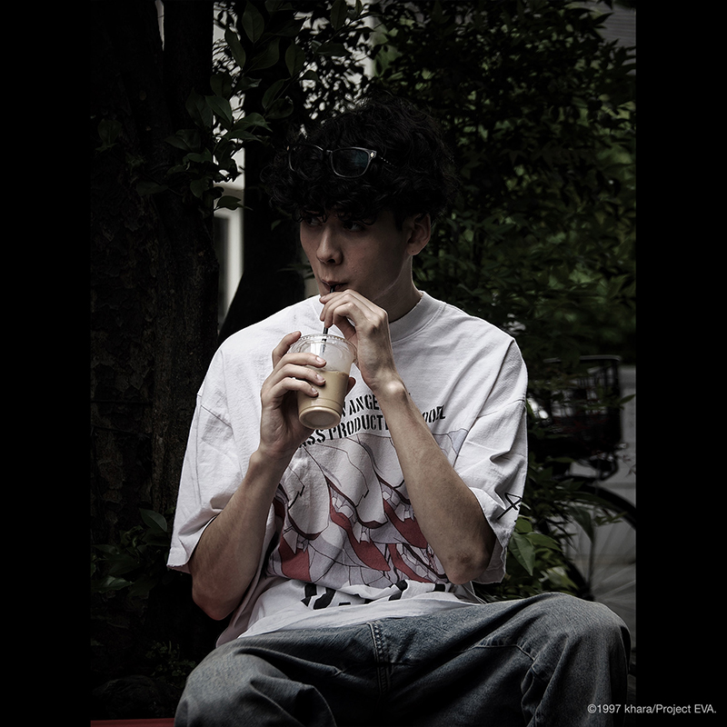 【EVANGELION:95】0045 T-Shirt/WHITE WHITE XL