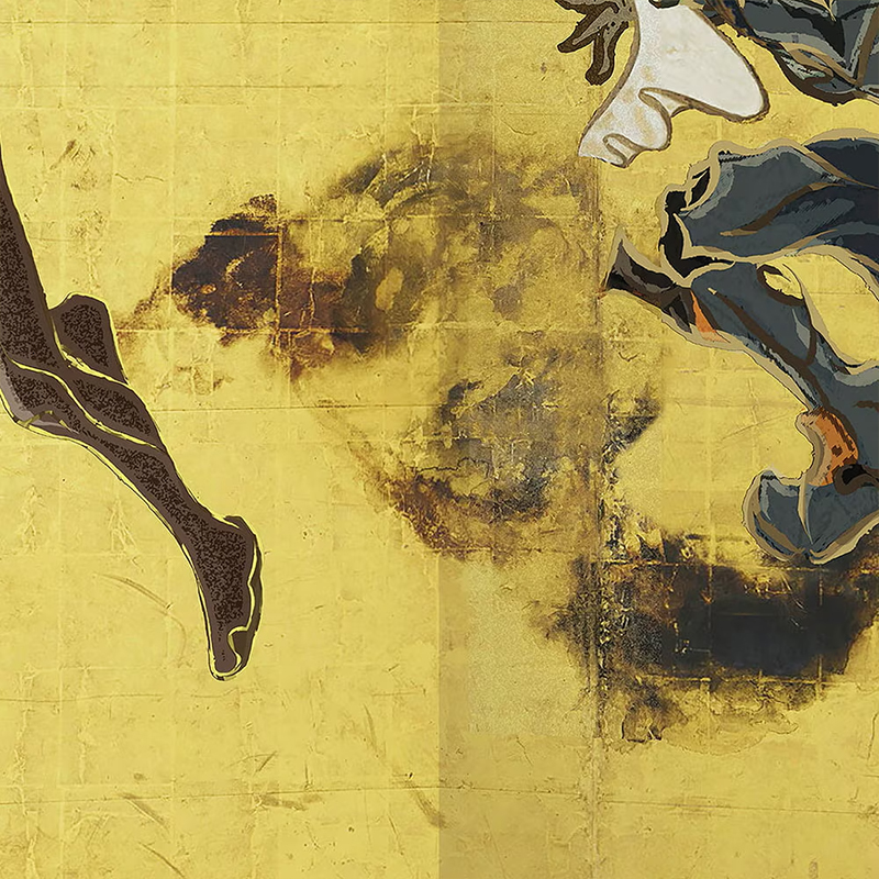 【受注生産品】エヴァ浮世絵屏風「EVANGELION風神雷神図屏風」風神図:Mark.06/カヲル(版三)