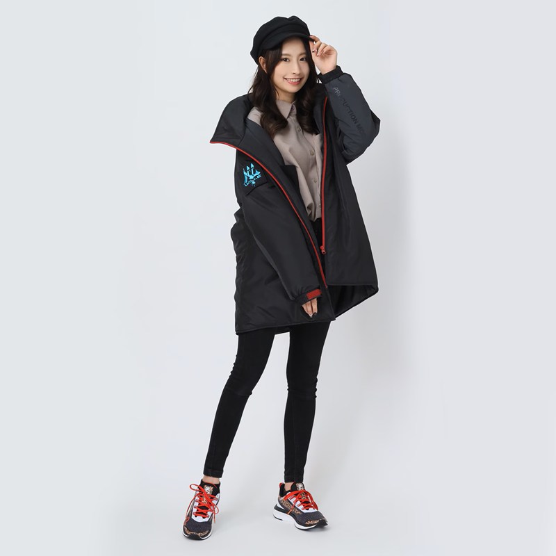 EVANGELION PRODUCTION MODEL-02 MONSTER PARKA/BLACK(EVA-02) BLACK(EVA-02) SMALL