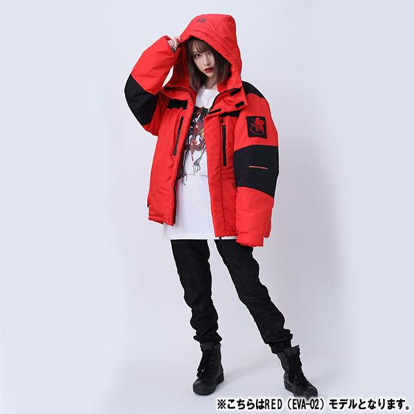 RADIO EVA 864 EVANGELION 2TONE DOWN JACKET/BLACK（EVA-01）