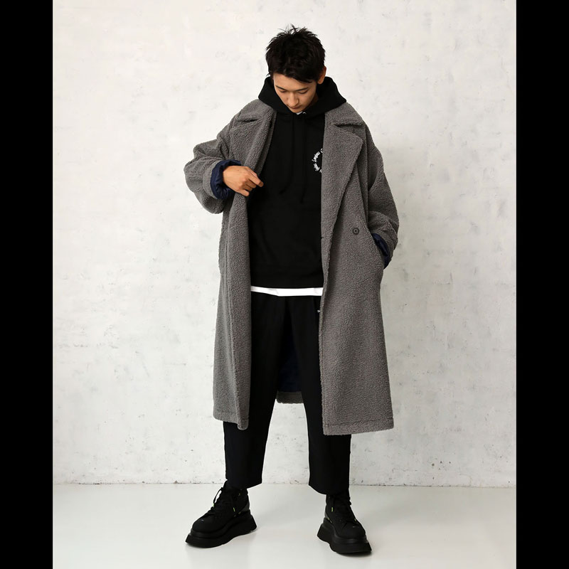 RADIO EVA A146 EVANGELION BOA CHESTERFIELD COAT/GRAY [お届け予定：2023年10月中旬](M　 GRAY): ファッション | EVANGELION STORE オンライン