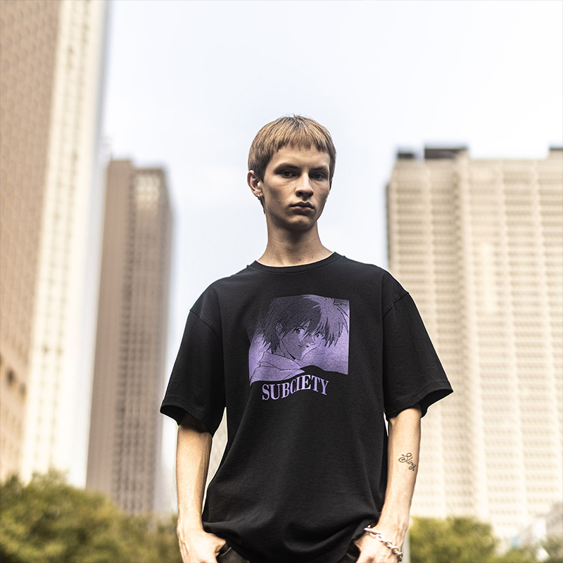 【RADIO EVA"THE 30"】C043 DISC9 (KAWORU)TEE by Subciety/BLACK BLACK S