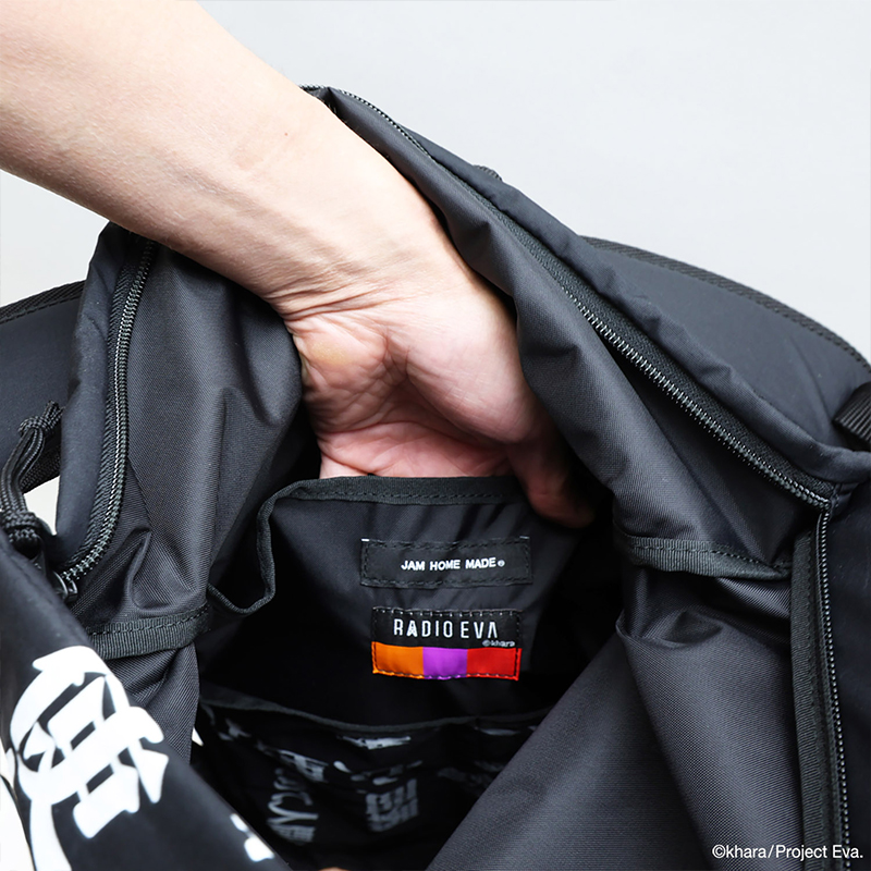【RADIO EVA"THE 30"】C062 EVANGELION LOGOTYPE 4NK BACKPACK by JAM HOME MADE/BLACK