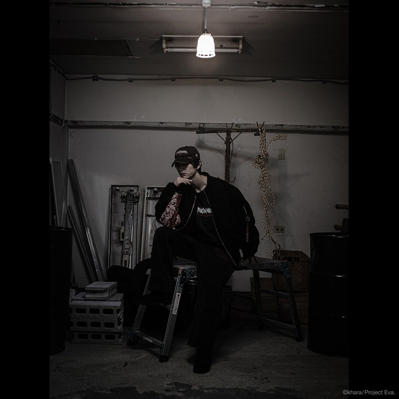 【EVANGELION:95】0119 MA-1 Jacket/BLACK BLACK XL