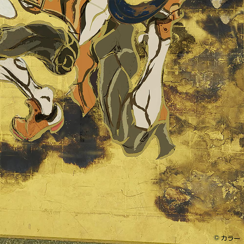 【受注生産品】エヴァ浮世絵屏風「EVANGELION風神雷神図屏風」風神図:零号機/レイ(版三)