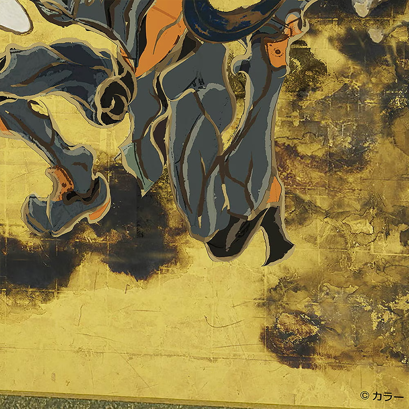 【受注生産品】エヴァ浮世絵屏風「EVANGELION風神雷神図屏風」風神図:Mark.06/カヲル(版三)