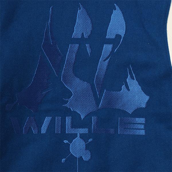 RADIO EVA 862 EVANGELION BASEBALL JACKET/BLUE×WHITE（WILLE）