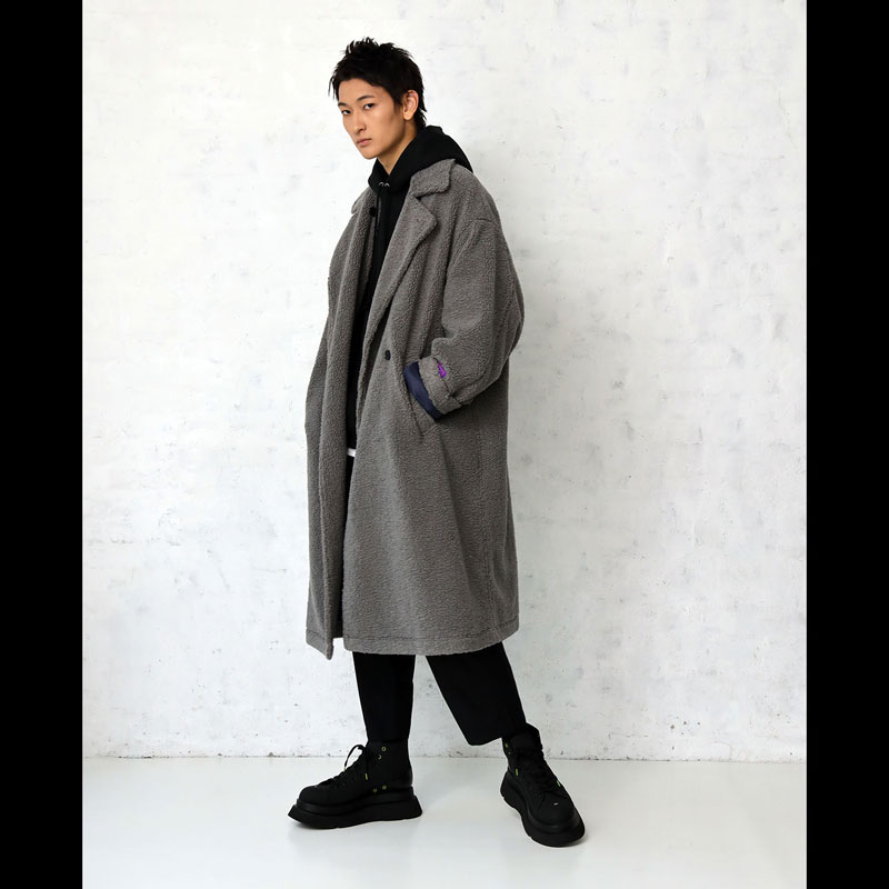 RADIO EVA A146 EVANGELION BOA CHESTERFIELD COAT/GRAY [お届け予定：2023年10月中旬](M　 GRAY): ファッション | EVANGELION STORE オンライン