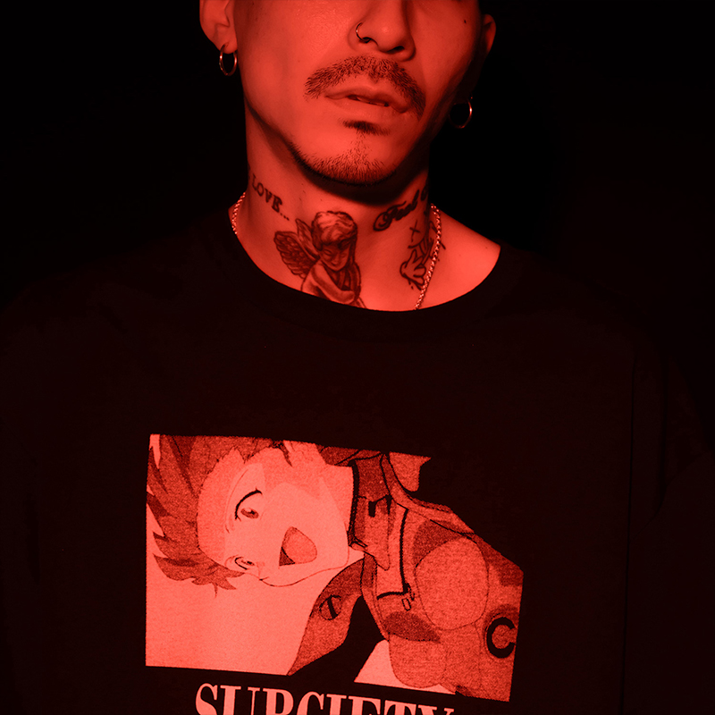 【RADIO EVA"THE 30"】C045 DISC11 (ASUKA)TEE by Subciety/BLACK BLACK S