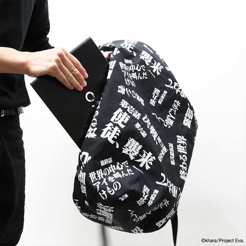 【RADIO EVA"THE 30"】C062 EVANGELION LOGOTYPE 4NK BACKPACK by JAM HOME MADE/BLACK