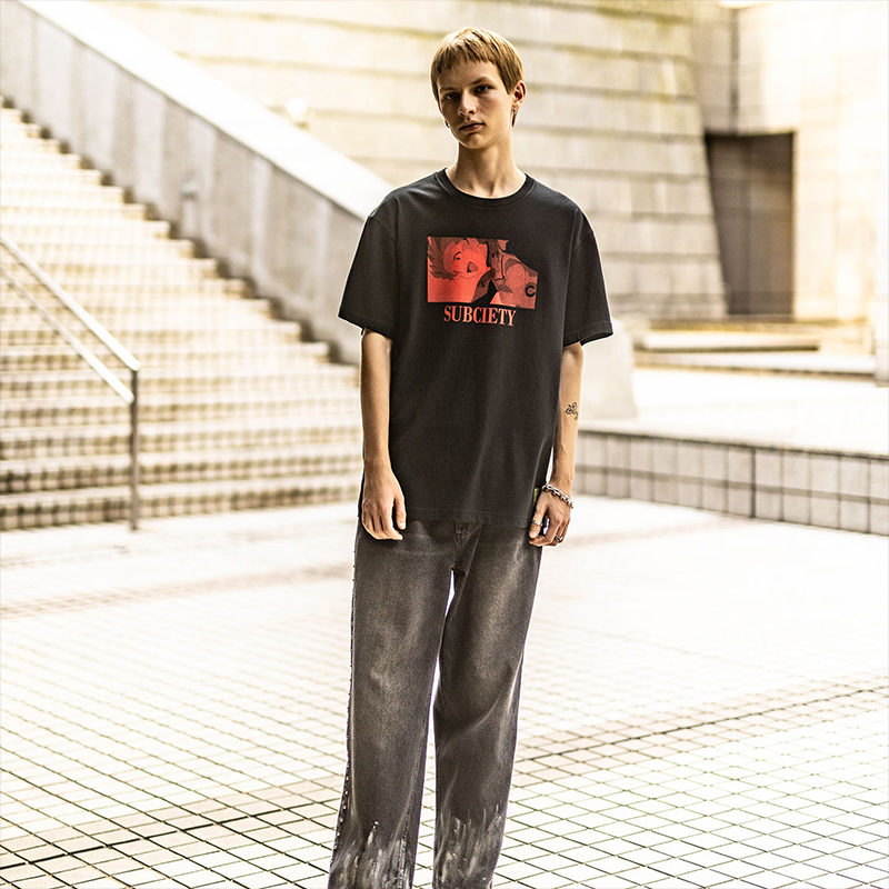 【RADIO EVA"THE 30"】C045 DISC11 (ASUKA)TEE by Subciety/BLACK BLACK S