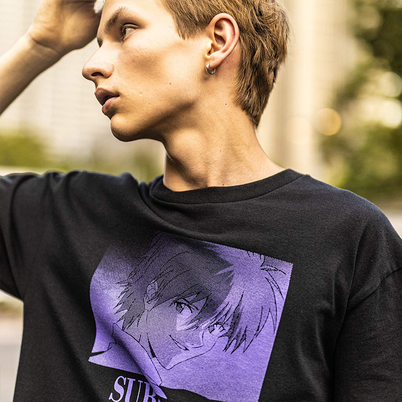 【RADIO EVA"THE 30"】C043 DISC9 (KAWORU)TEE by Subciety/BLACK BLACK S