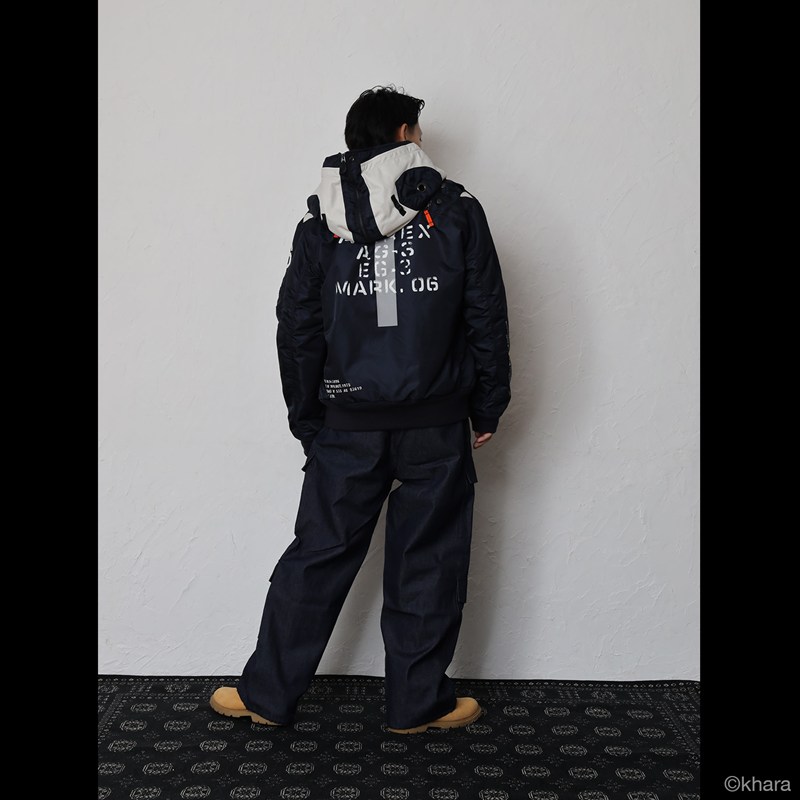 【RADIO EVA"THE 30"】C084 EVANGELION MA-1 REMODEL by AVIREX/NAVY(Mark.06) NAVY M