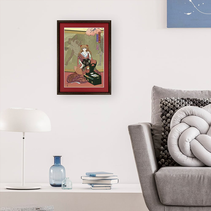 エヴァ浮世絵 箱根八里美人三画揃/アスカ/キャラ用マットカラー（版三