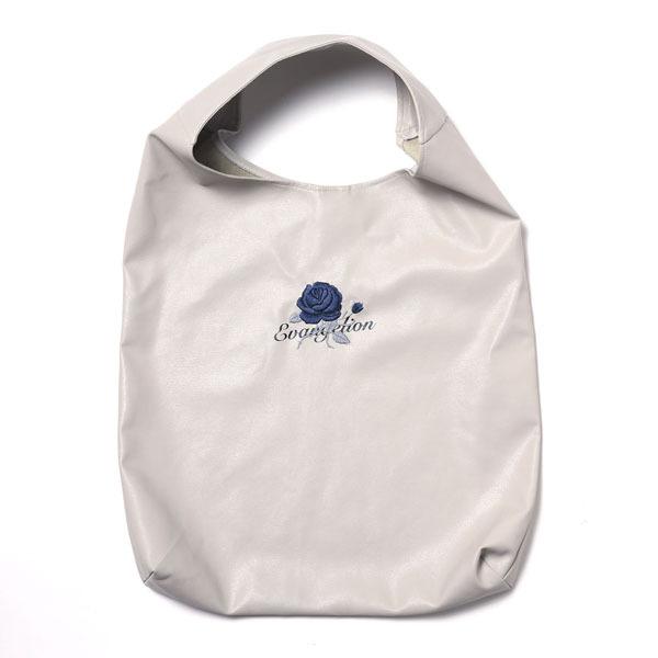 FLOWER by RADIO EVA 030】EVA-01 Flower Embroidery Tote Bag/GRAY