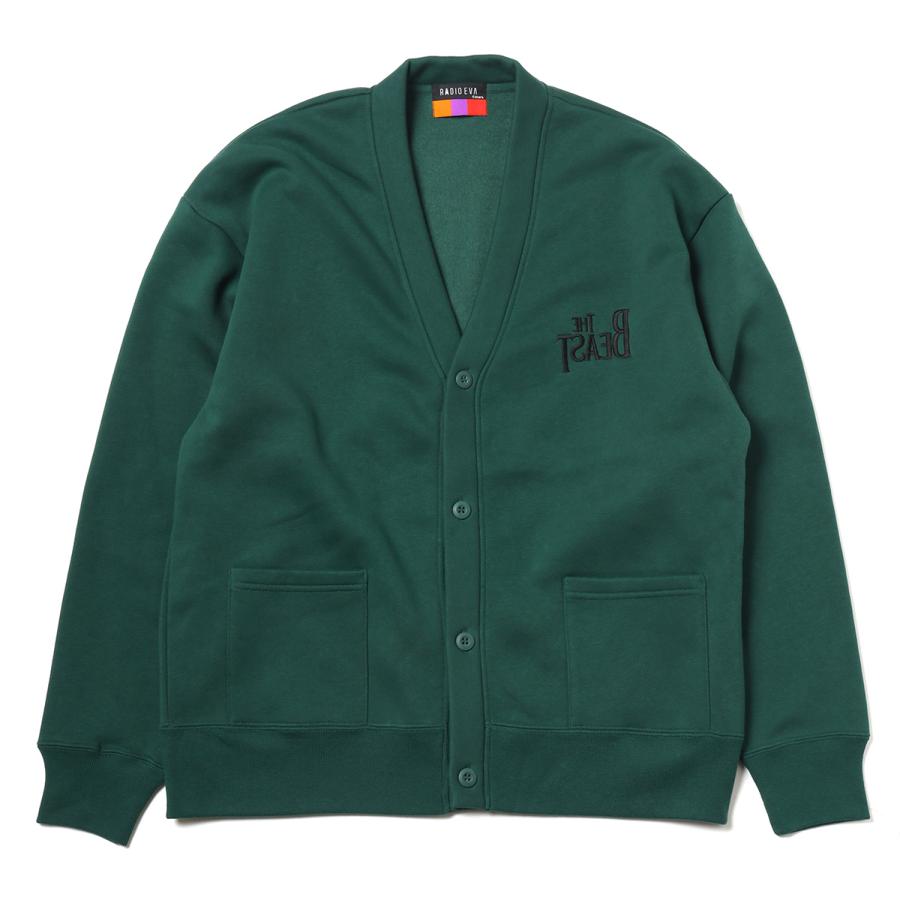 RADIO EVA A061 THE BEAST Sweat Cardigan/GREEN