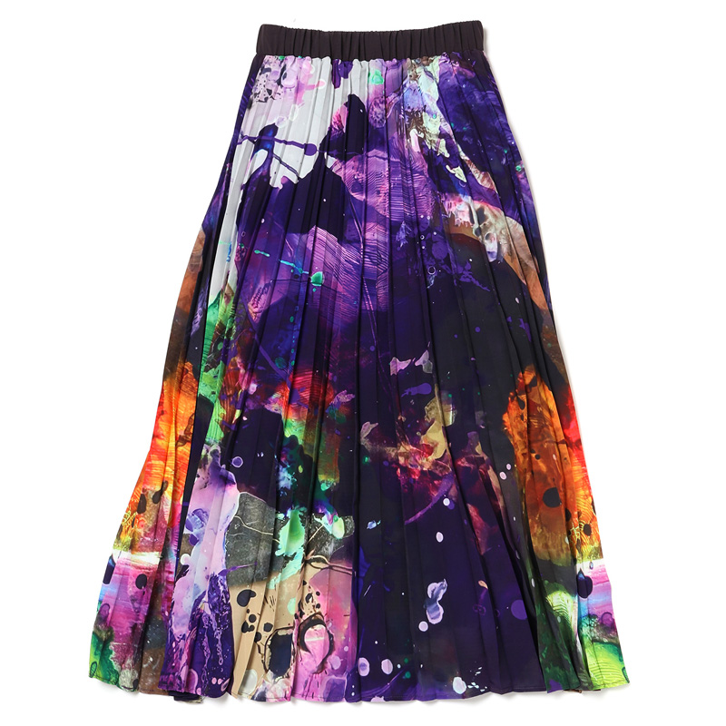 RADIOEVA/スカート/Graffiti Pleated Skirt