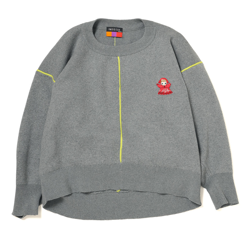 RADIO EVA A282 PUPPET Cocoon Knit/GRAY: ファッション