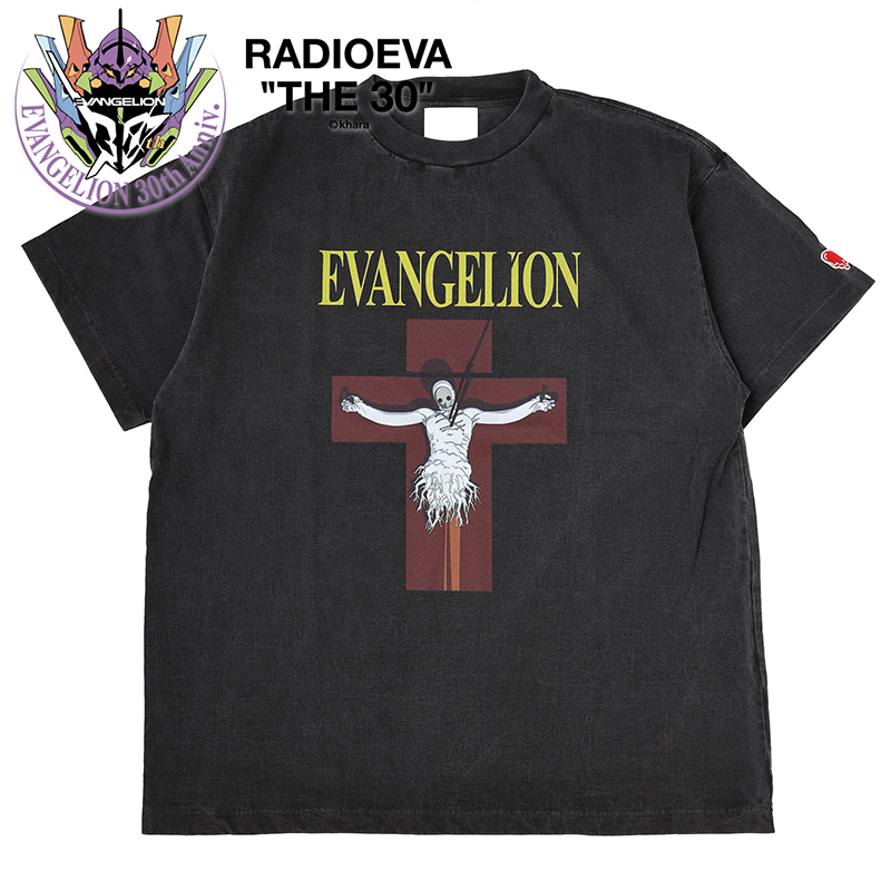 【RADIO EVA"THE 30" 】C048 EV CROSS SS TEE by EU/BLACK BLACK M
