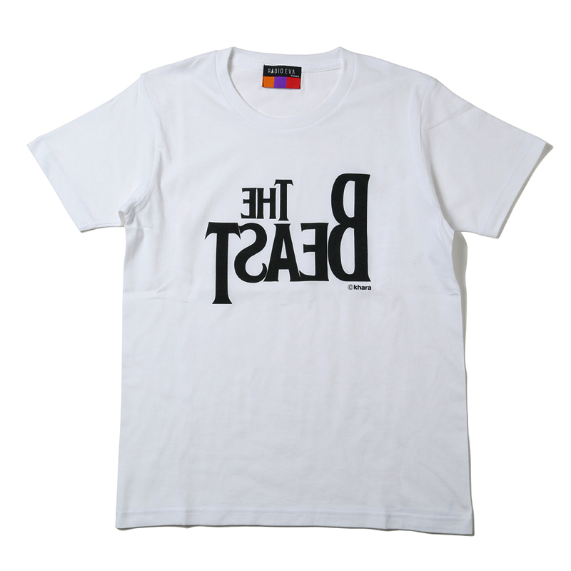 RADIO EVA A102 THE BEAST T-Shirt β/WHITE×BLACK WHITE×BLACK M