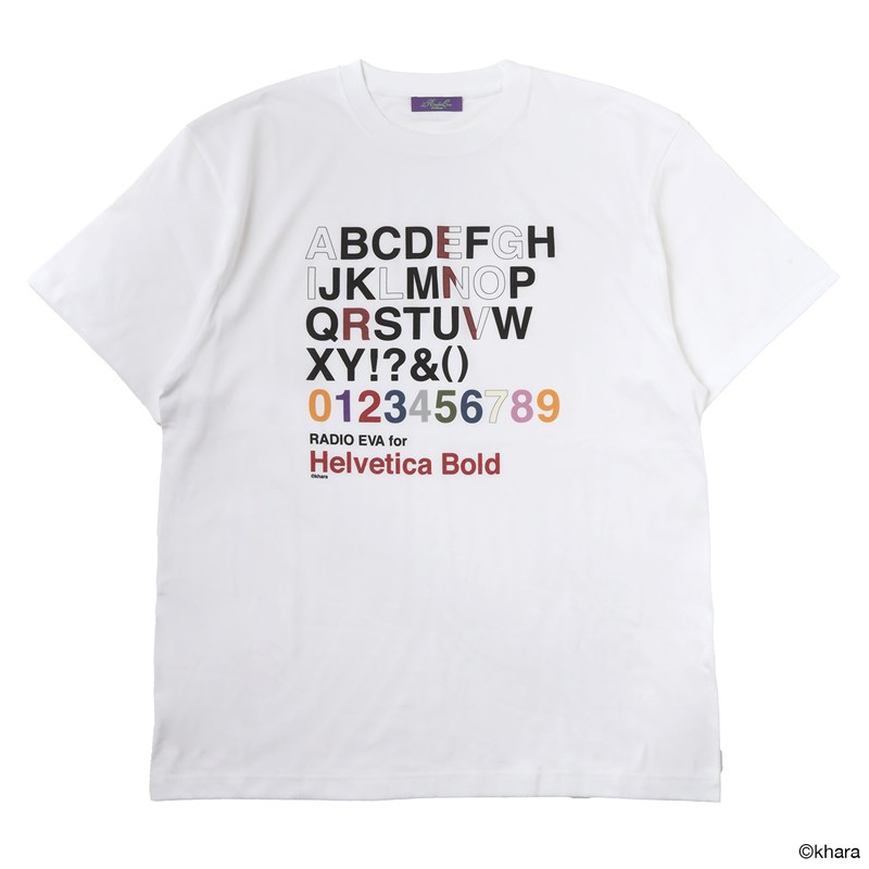 RADIO EVA A358 Helvetica T-Shirt α/WHITE WHITE M