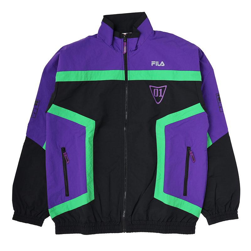 【RADIO EVA"THE 30"】 C005 FILA TRACK JACKET EVANGELION LIMITED /EVA-01(BLACK) EVA-01(BLACK) M