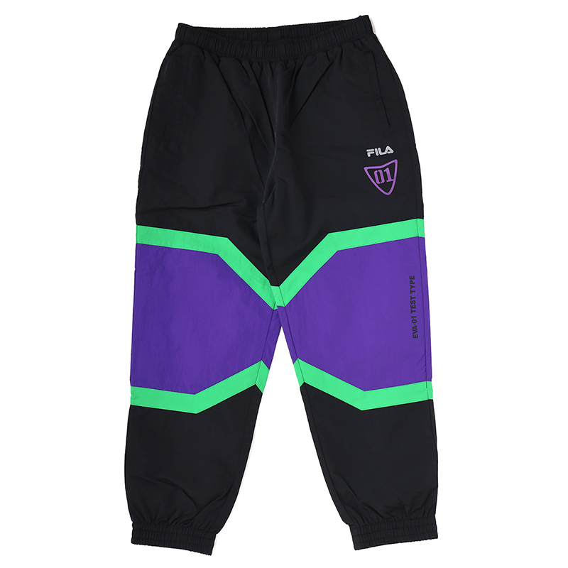 【RADIO EVA"THE 30"】 C006 FILA TRACK PANTS EVANGELION LIMITED /EVA-01(BLACK) EVA-01(BLACK) M