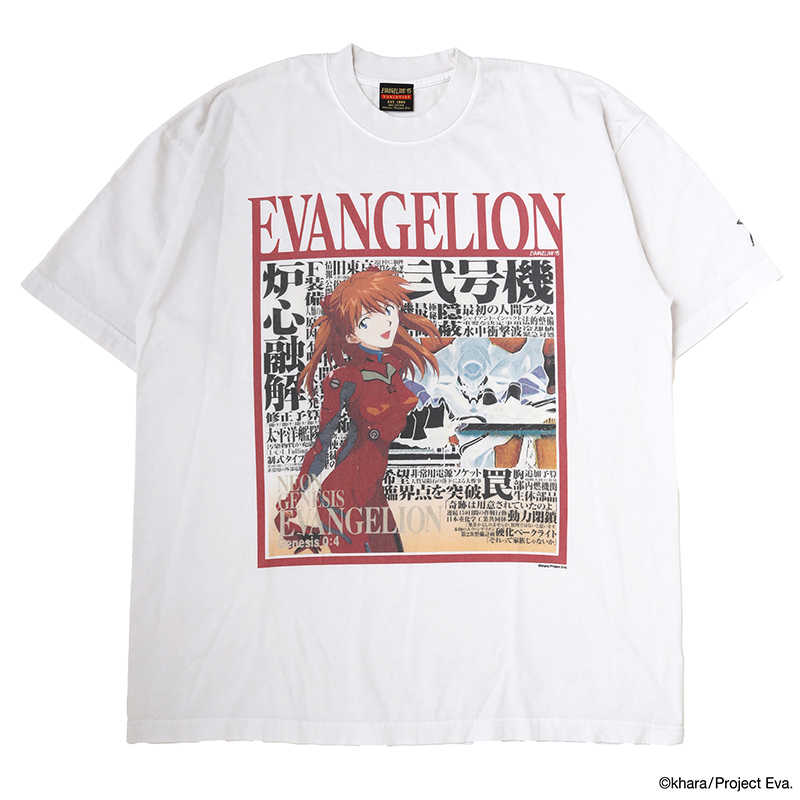【EVANGELION:95】0089 T-Shirt/WHITE/L