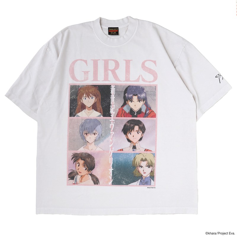 【EVANGELION:95】0104 T-Shirt/WHITE/L WHITE L